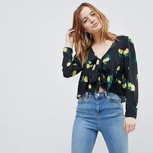 ASOS Petite Ruffle Top